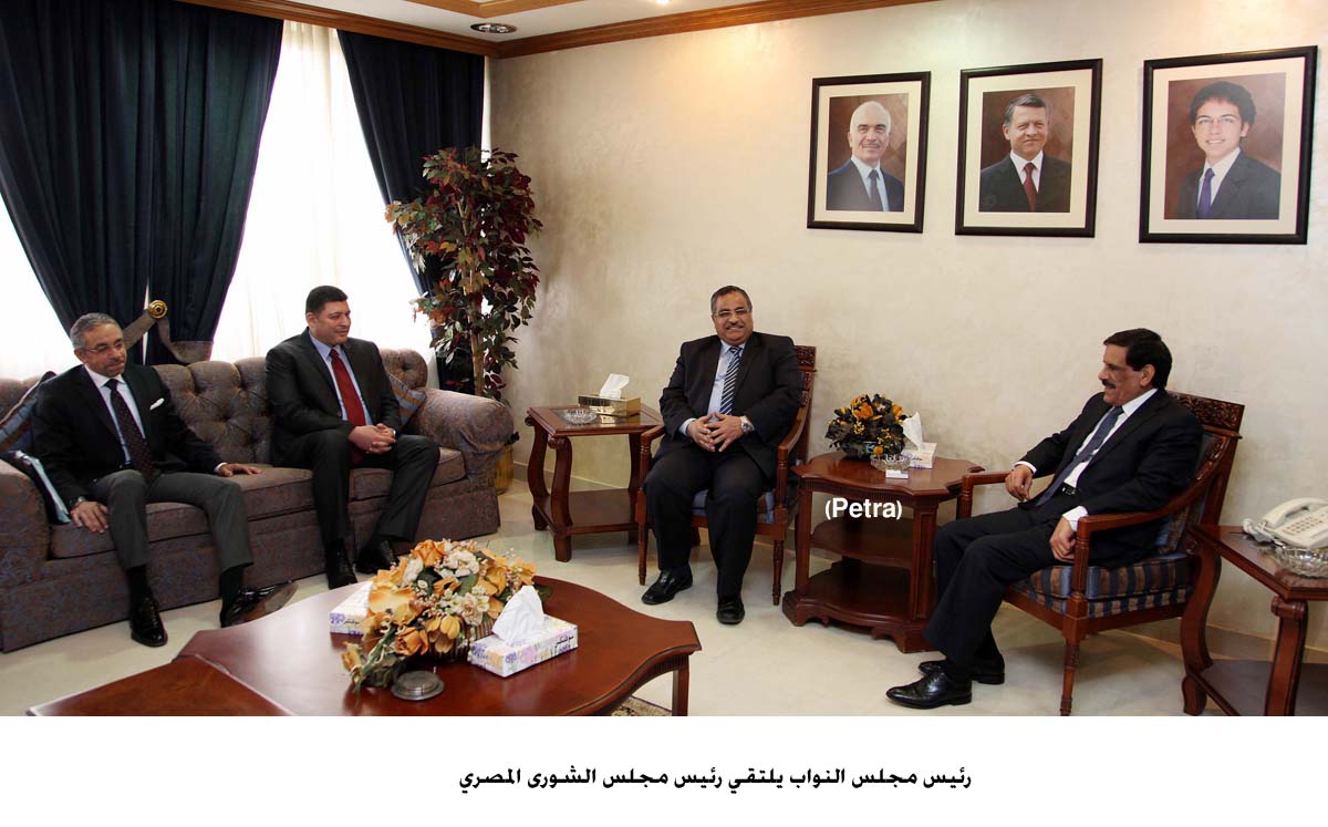 رئيس مجلس النواب يلتقي رئيس مجلس الشورى المصري