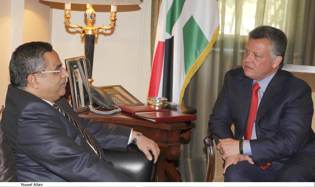 King discusses ties, region with Egypt's shura council speaker