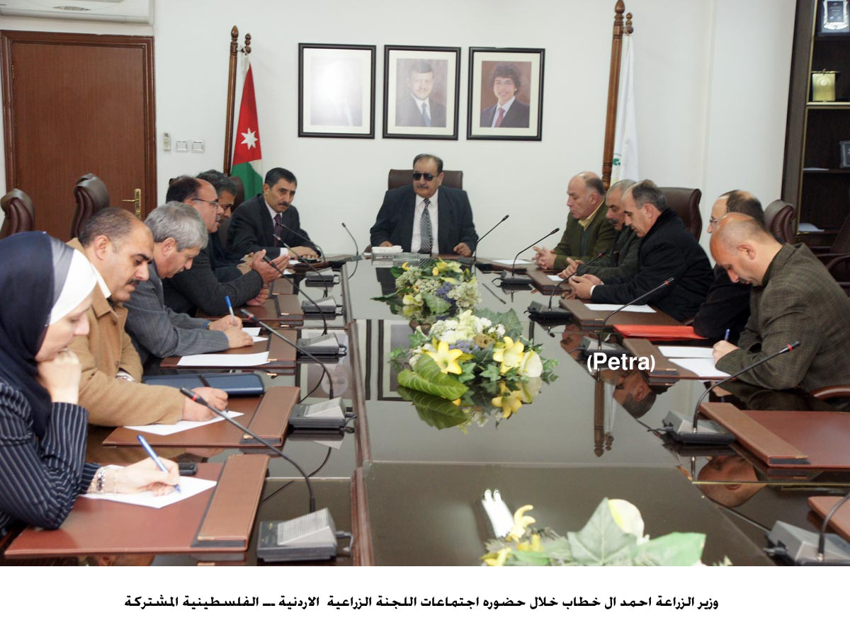 بحث زيادة التعاون بين الاردن وفلسطين في المجال الزراعي