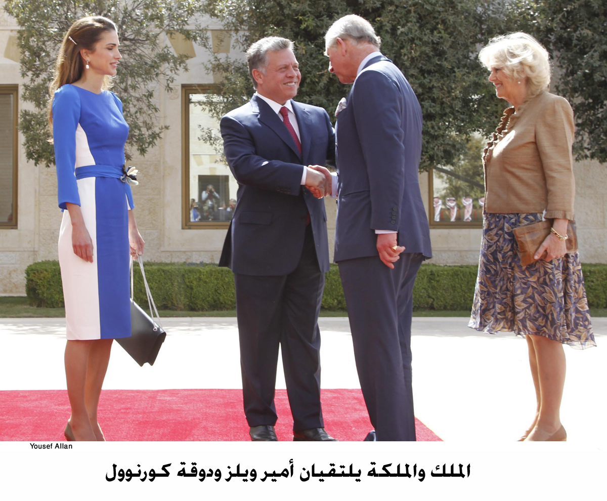 الملك والملكة يلتقيان أمير ويلز ودوقة كورنوول