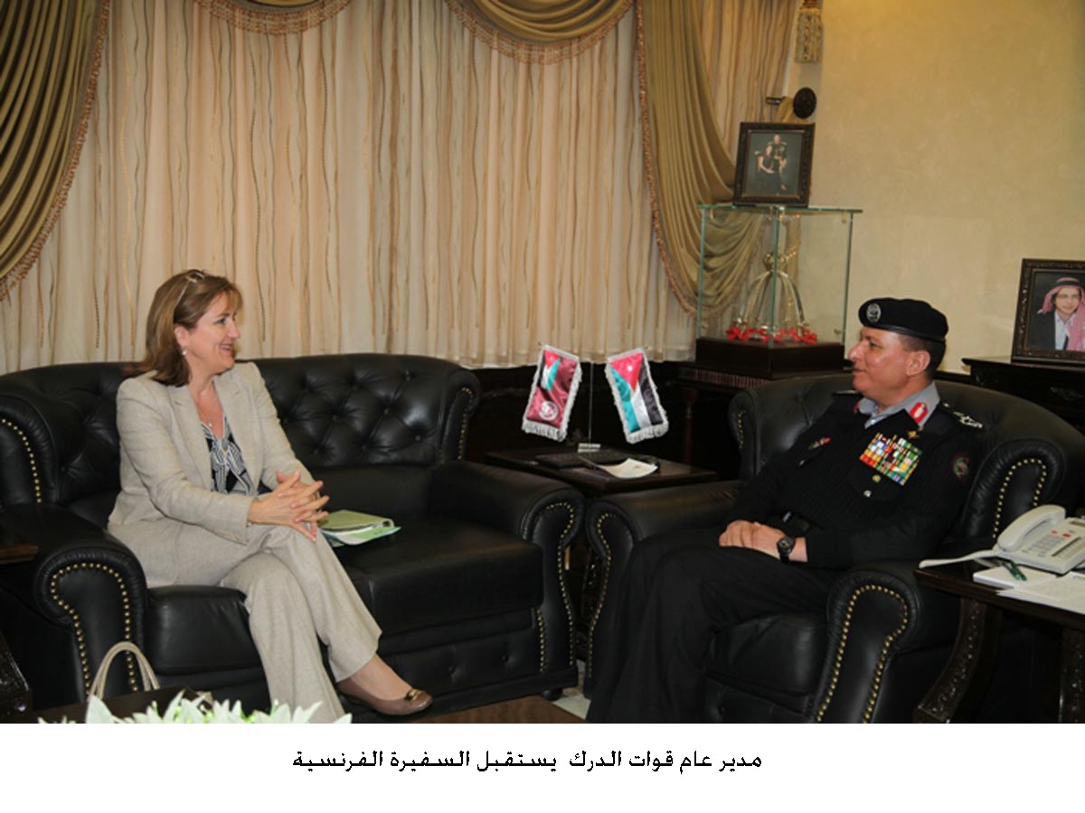 مدير عام "الدرك" يستقبل السفيرة الفرنسية