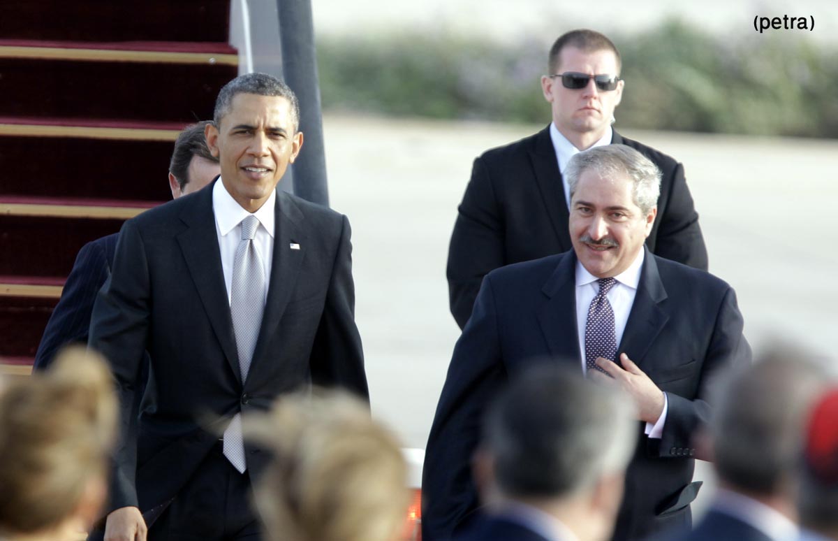الرئيس الأميركي يصل إلى عمان في زيارة إلى الأردن