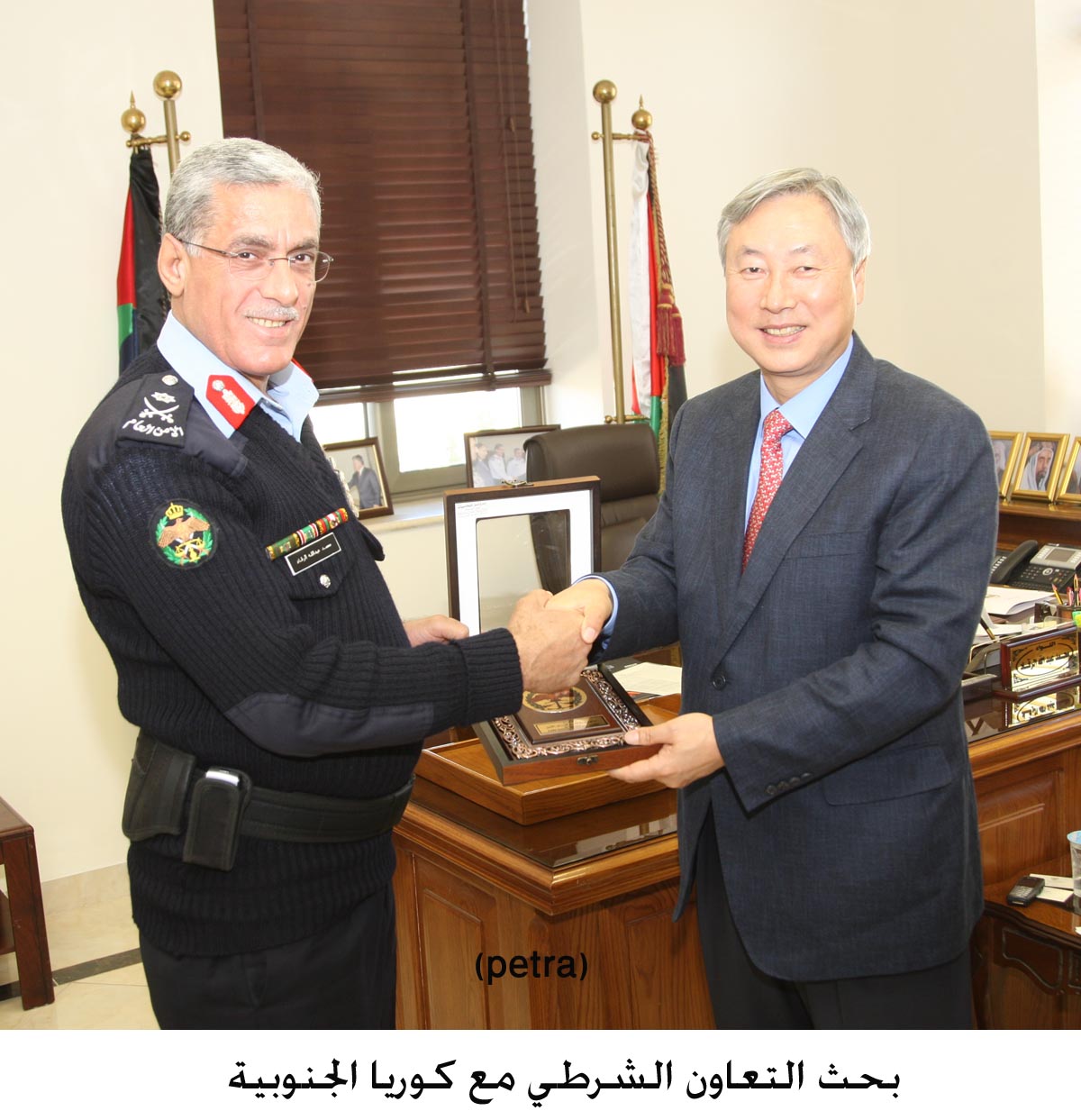 بحث التعاون الشرطي مع كوريا الجنوبية