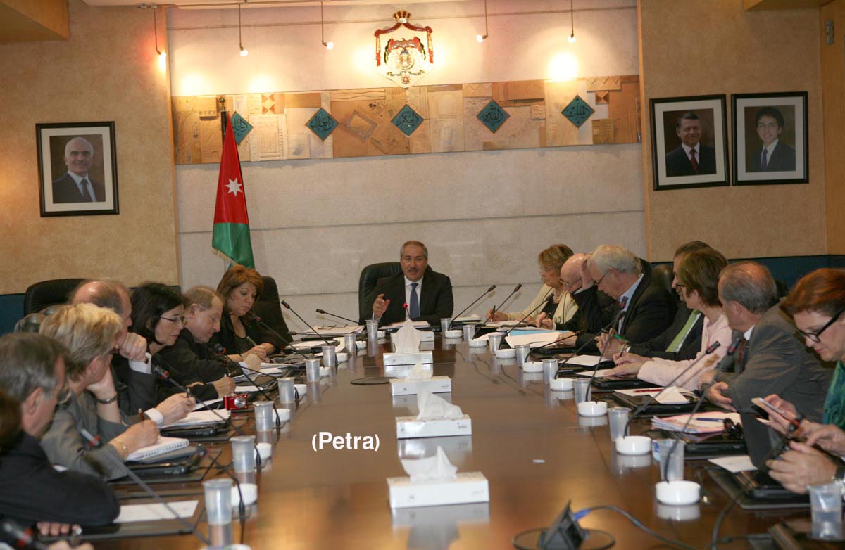 جوده يلتقي اعضاء لجنة الشرق الاوسط في الجمعية البرلمانية الاوروبية