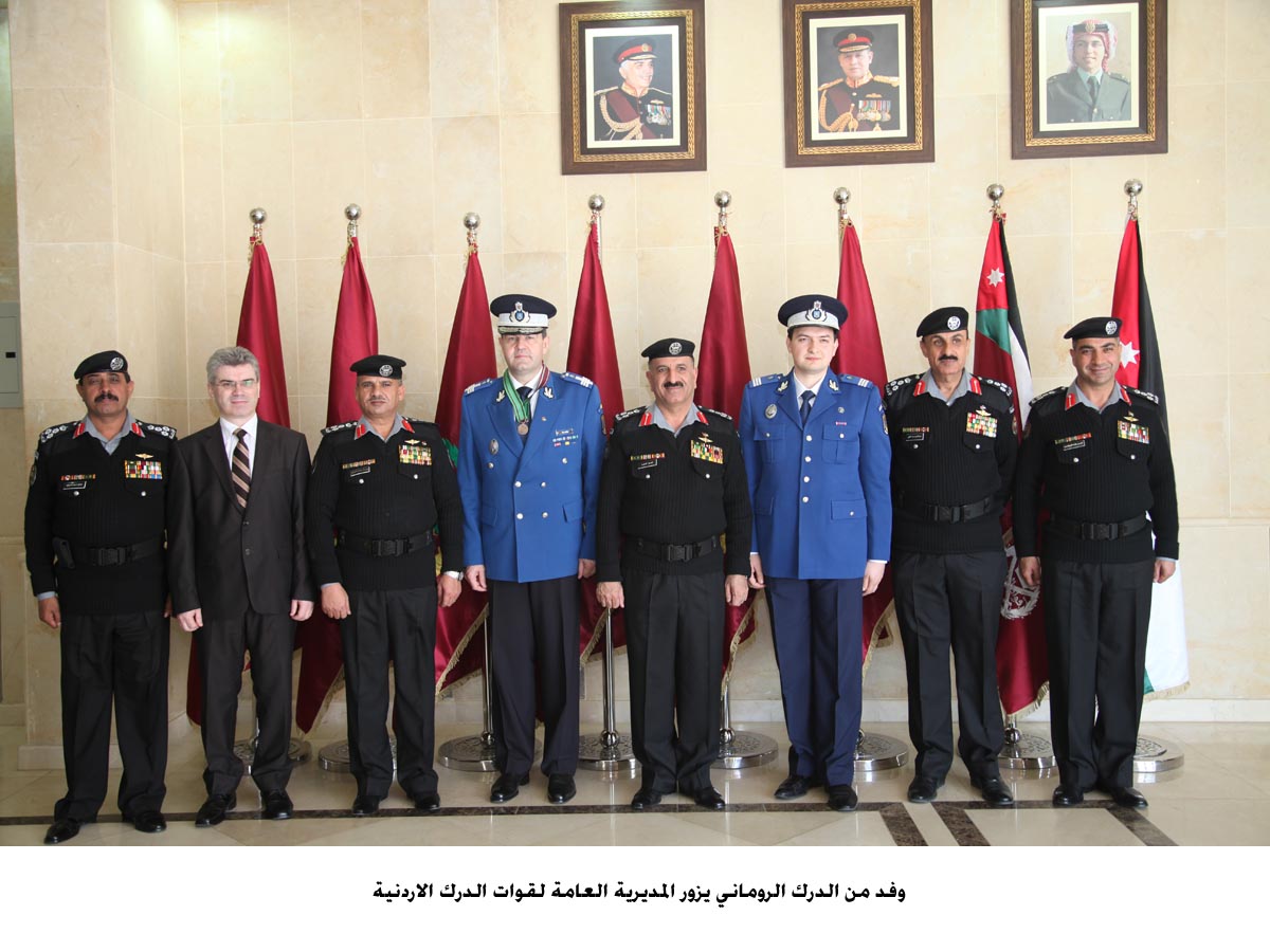 Romanian delegation visits Jordan’s Gendarmerie Department