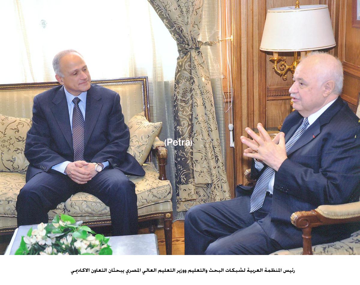 ابوغزالة ووزير التعليم العالي المصري يبحثان التعاون الاكاديمي