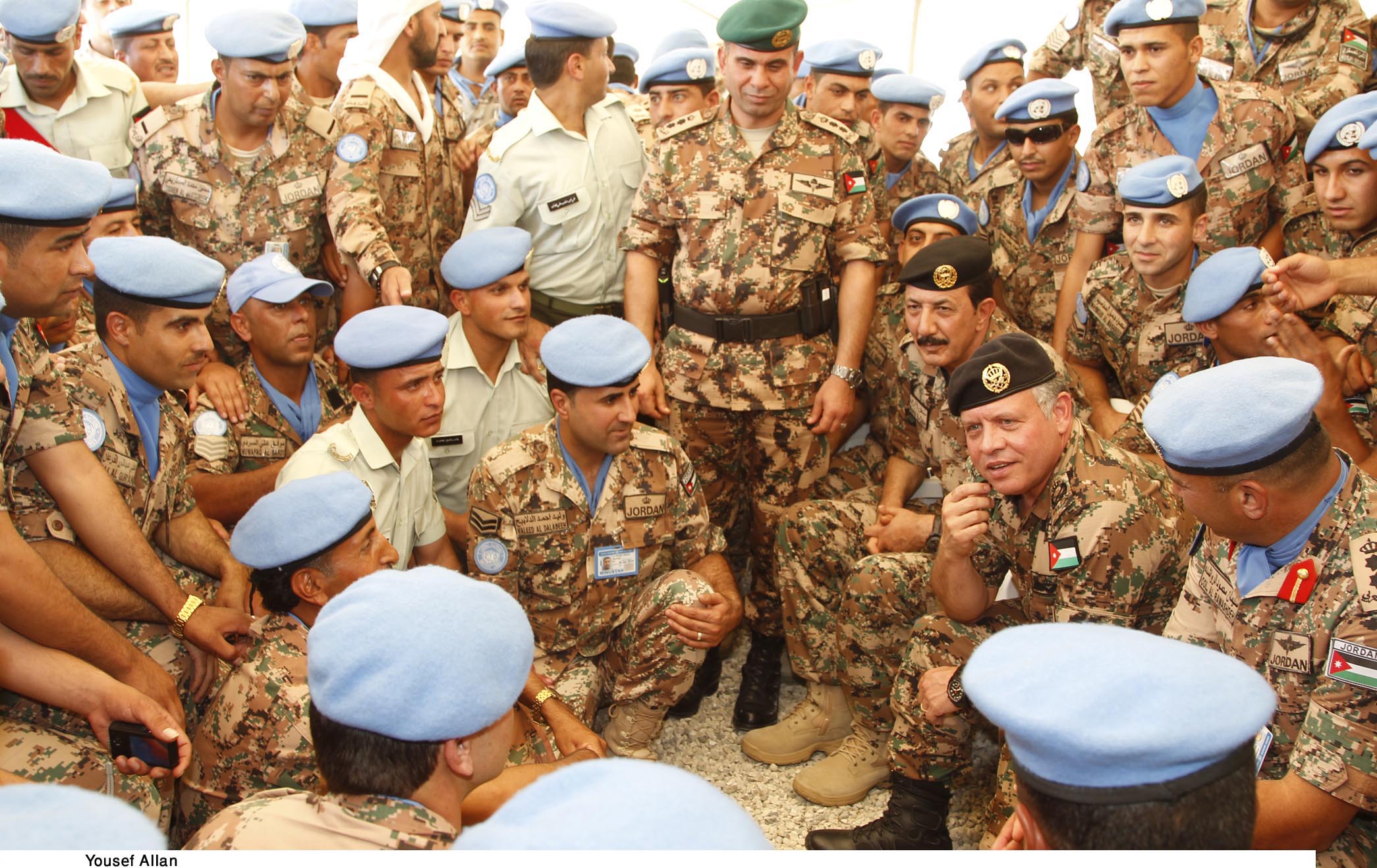 King visits Jordanian peacekeepers in Haiti, meets Haitian president