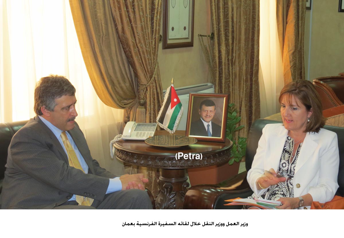 بحث العلاقات الثنائية والتعاون المشترك بين الاردن وفرنسا