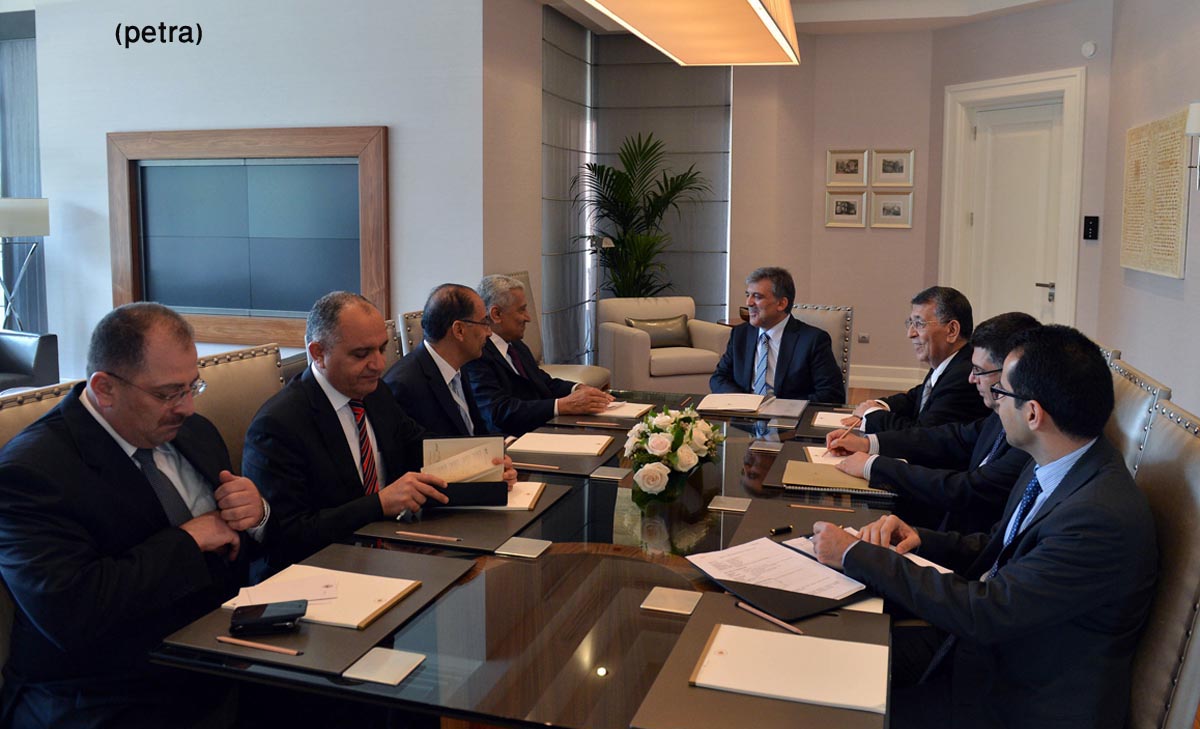 Ensour conveys message from King to Turkish president