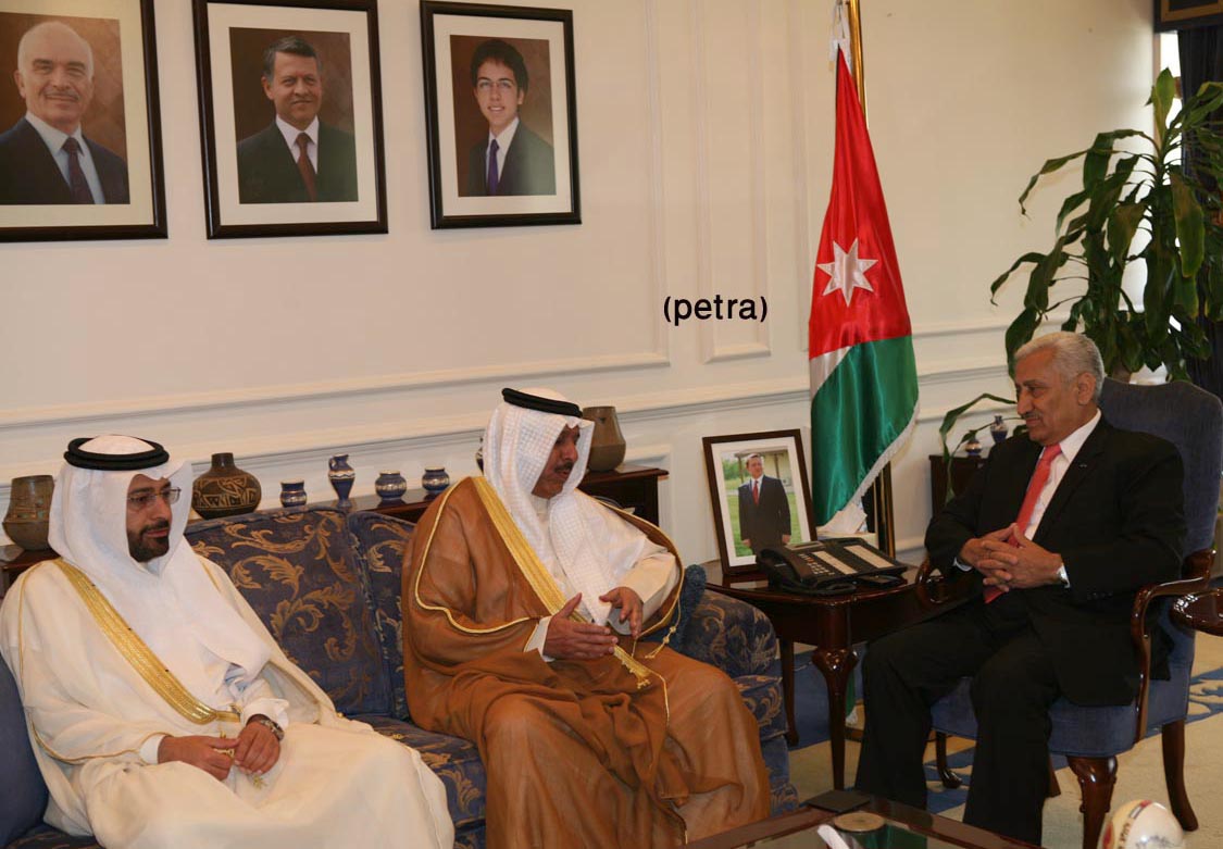 النسور يستقبل وفد مجموعة الصداقة البرلمانية الكويتية الأردنية