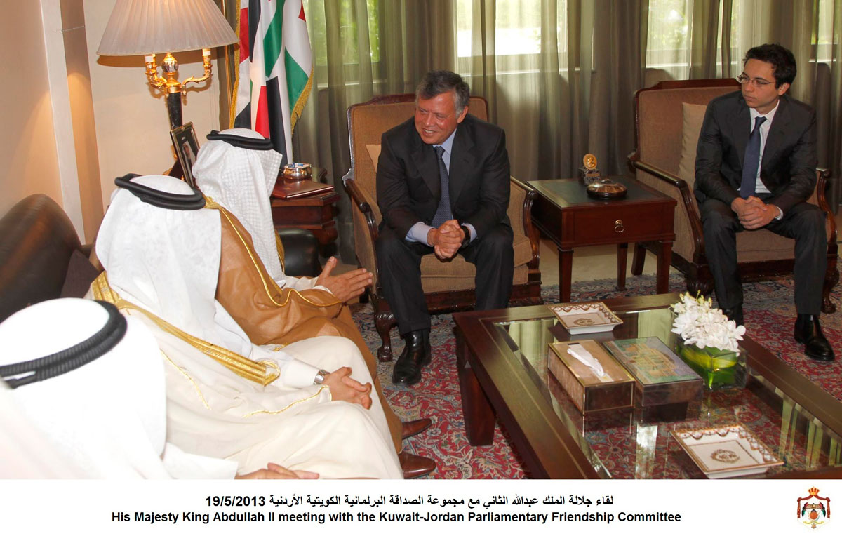 King receives delegation from Jordanian-Kuwaiti Parliamentary Friendship Committee