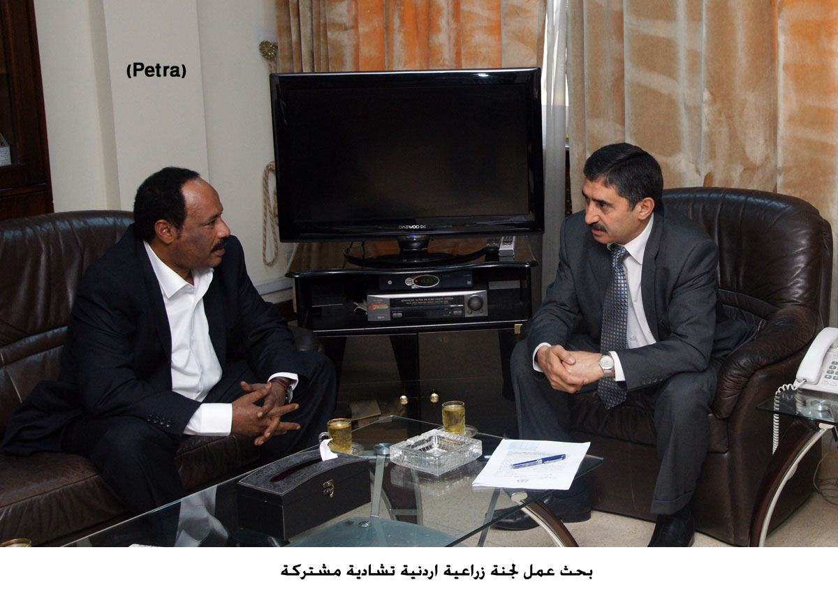 بحث عمل لجنة زراعية اردنية تشادية مشتركة