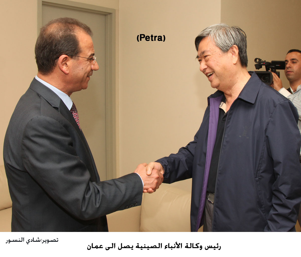 رئيس وكالة الأنباء الصينية يصل الى عمان