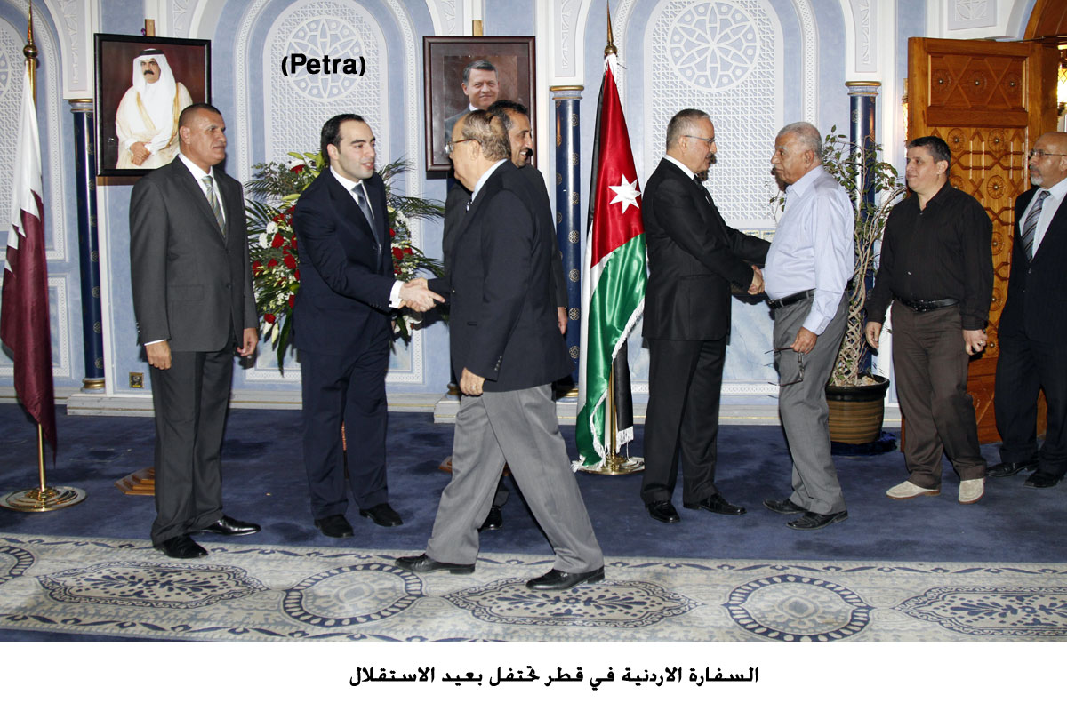 السفارة الاردنية في قطر تحتفل بعيد الاستقلال