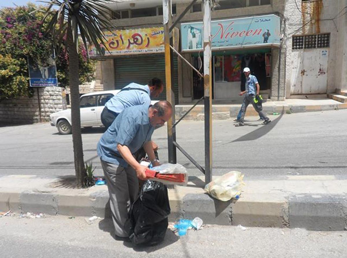 هيئة شباب كفرنجة تنظم حملة نظافة في المدينة