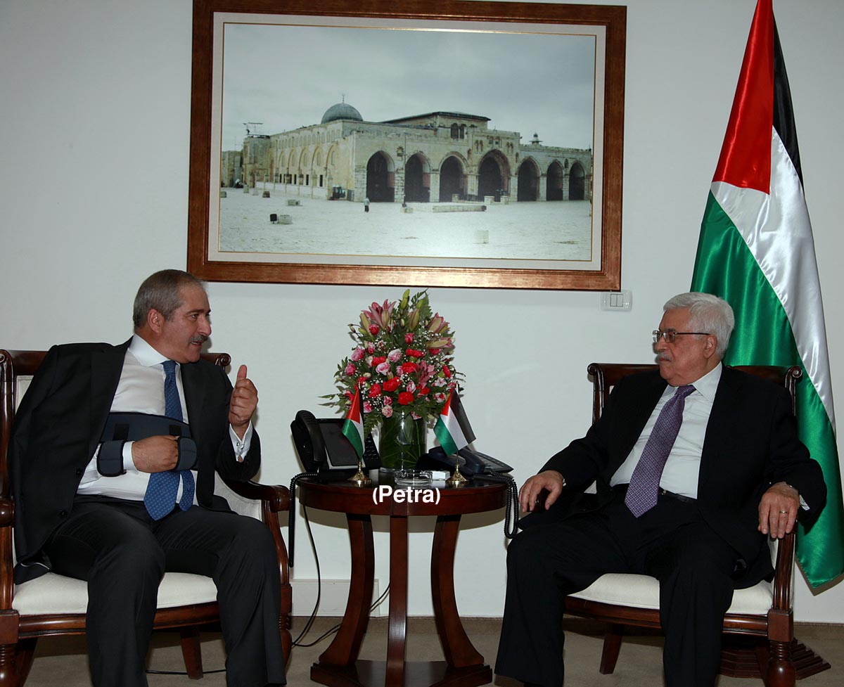 جودة ينقل تحيات الملك للرئيس والشعب الفلسطيني