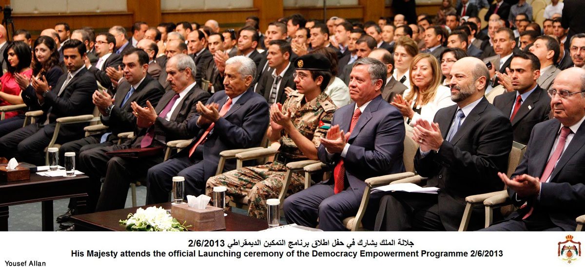 King attends celebration to launch democratic empowerment program