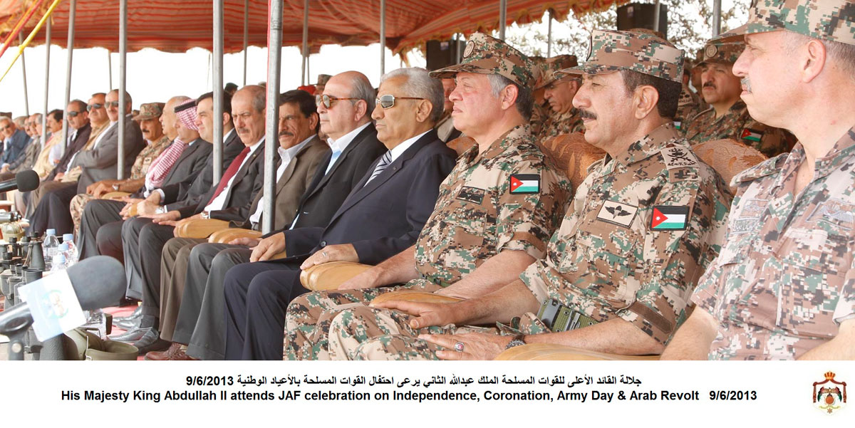 King attends Armed Forces celebration on national holidays