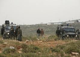 الجيش الاسرائيلي ينهب أراضي عورتا وروجيب بنابلس