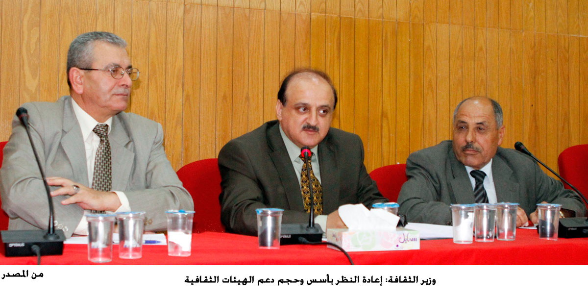 وزير الثقافة: إعادة النظر بأسس وحجم دعم الهيئات الثقافية