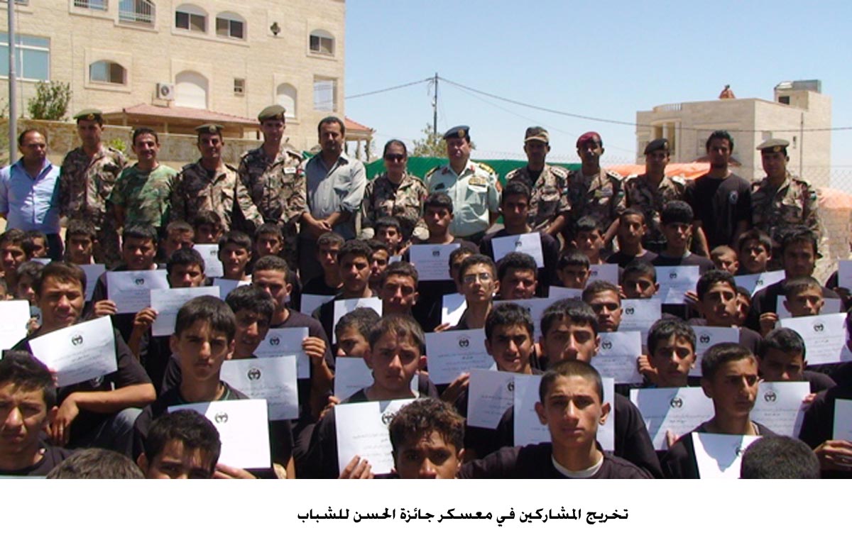 تخريج المشاركين في معسكر جائزة الحسن للشباب