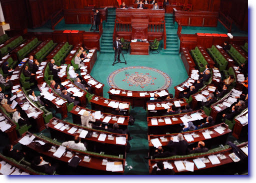 احتجاجات المعارضة توقف أشغال الجلسة العامة للنقاش العام حول الدستور