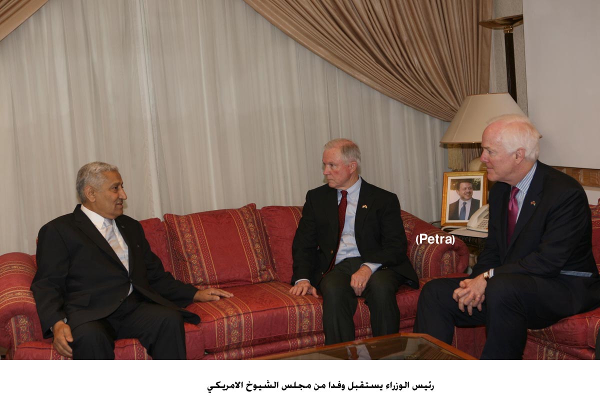 PM, US senators discuss Jordan's reforms, Syrian refugees