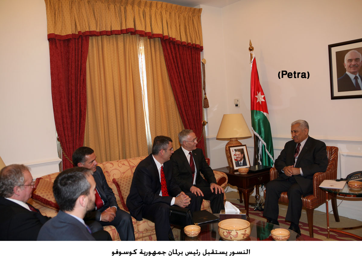 النسور يستقبل رئيس برلمان جمهورية كوسوفو