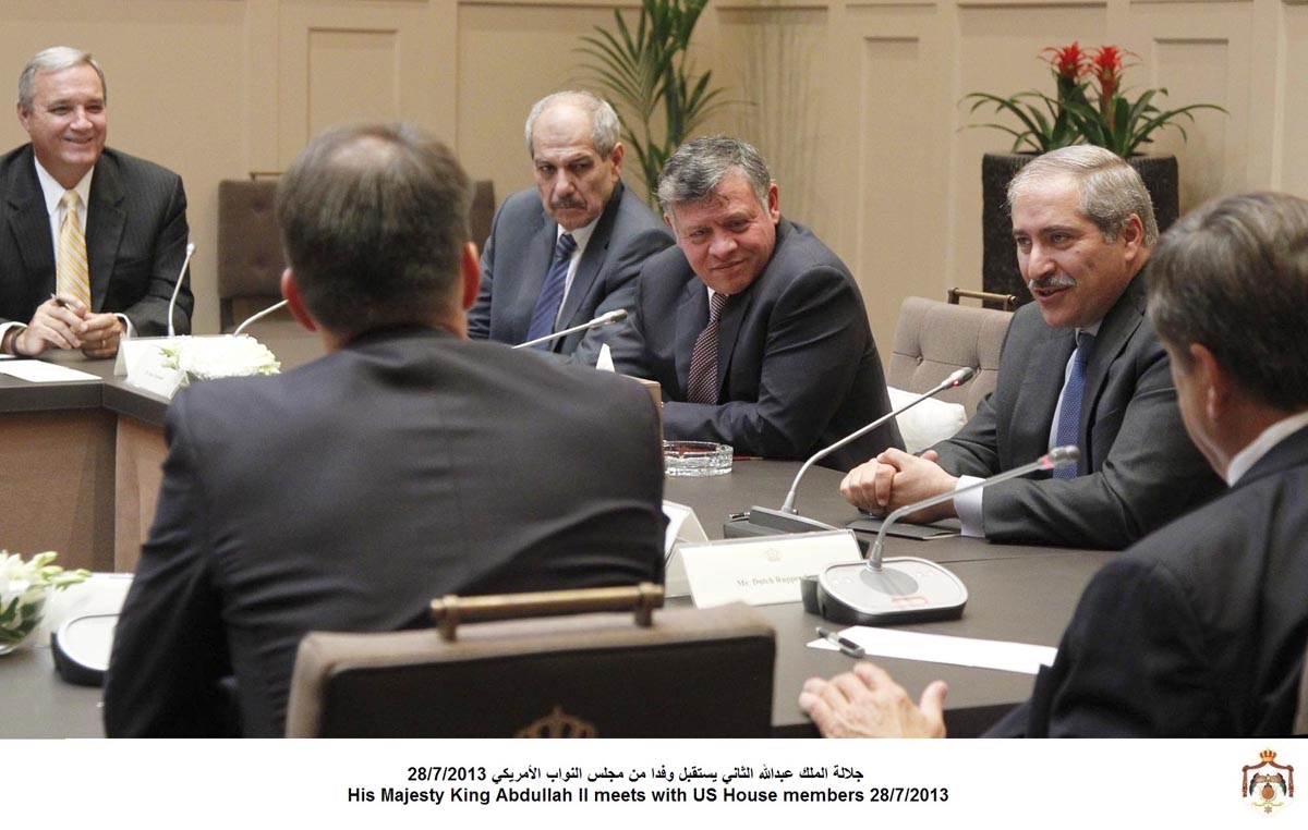 King, US delegation discuss ties, region