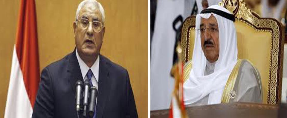 رسالة من الرئيس المصري الى امير الكويت