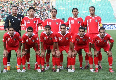 الاردن وسورية يتقابلان بكرة القدم في طهران