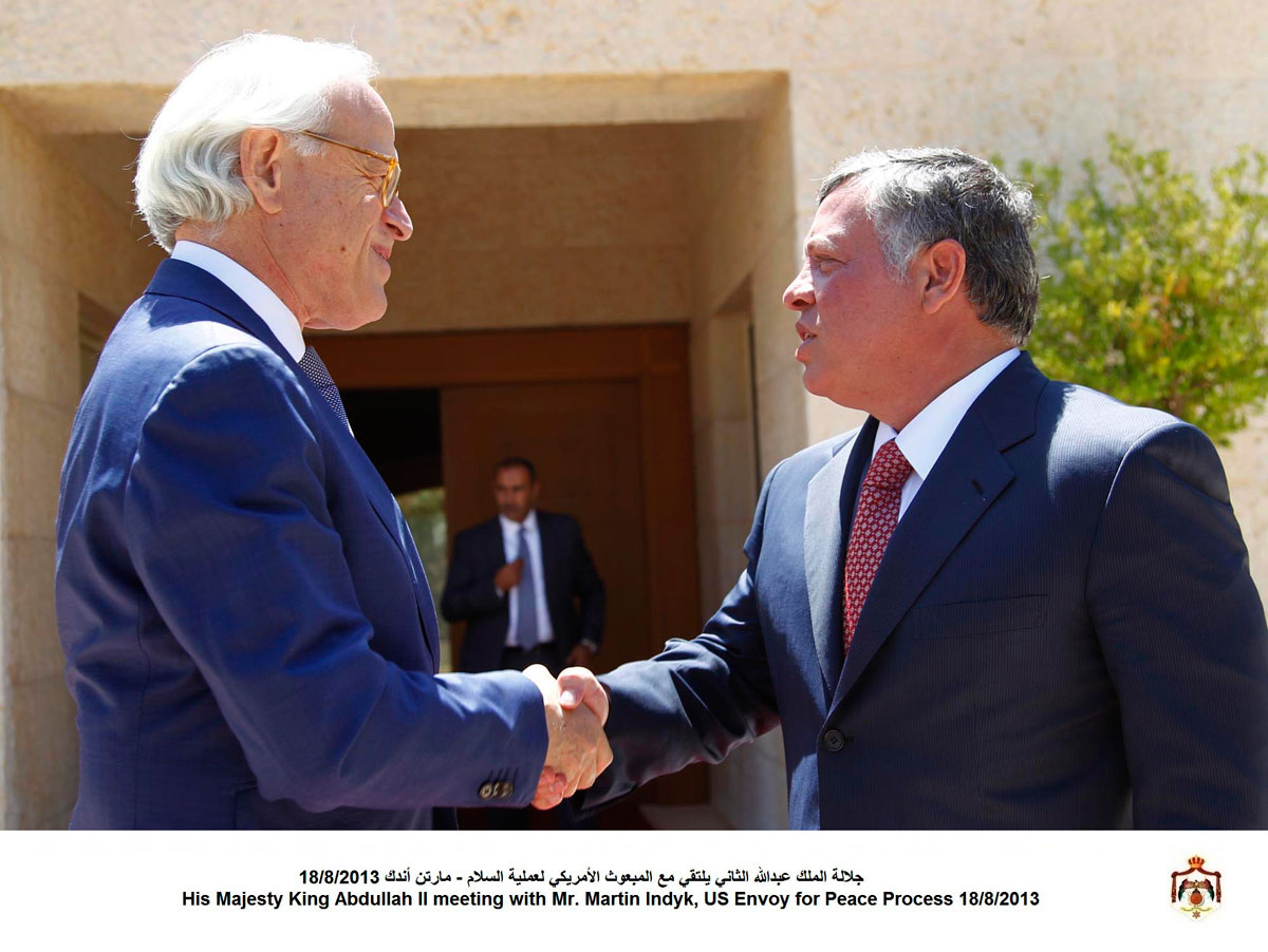 King receives US Middle East peace envoy