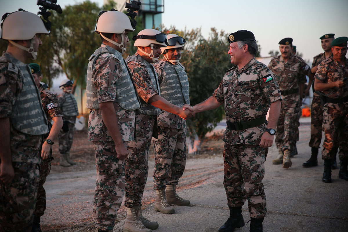 King visits northern borders guards unit