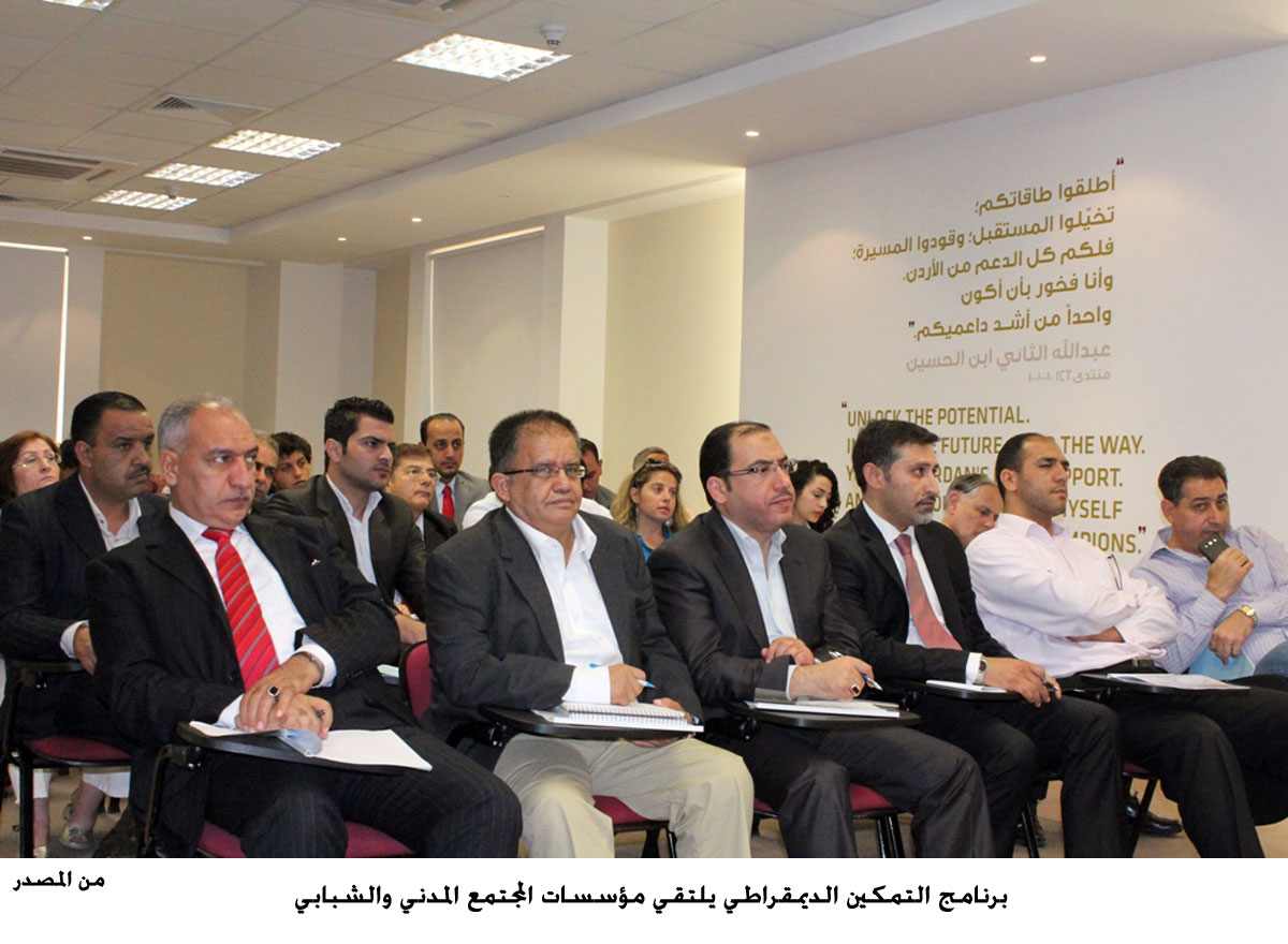 برنامج التمكين الديمقراطي يلتقي مؤسسات المجتمع المدني والشبابي