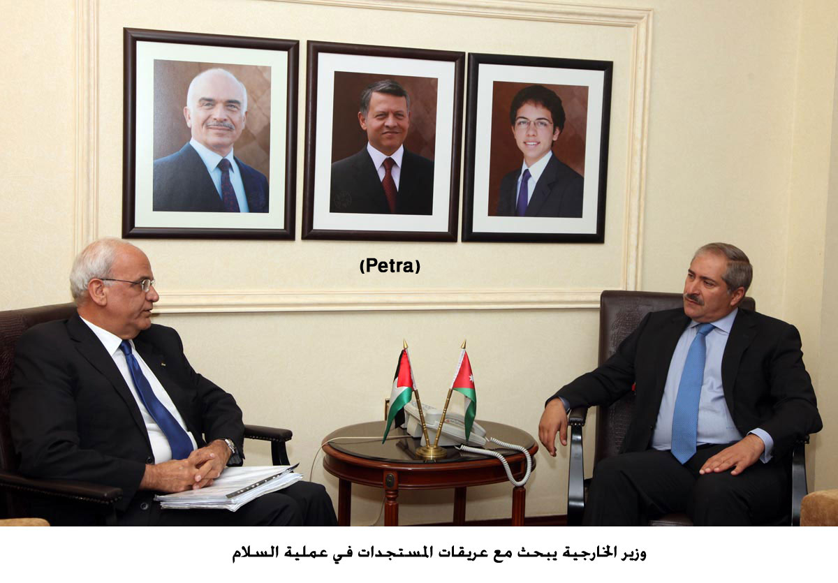 Palestinians will keep Jordan up-to-date on talks with Israel –– Erekat