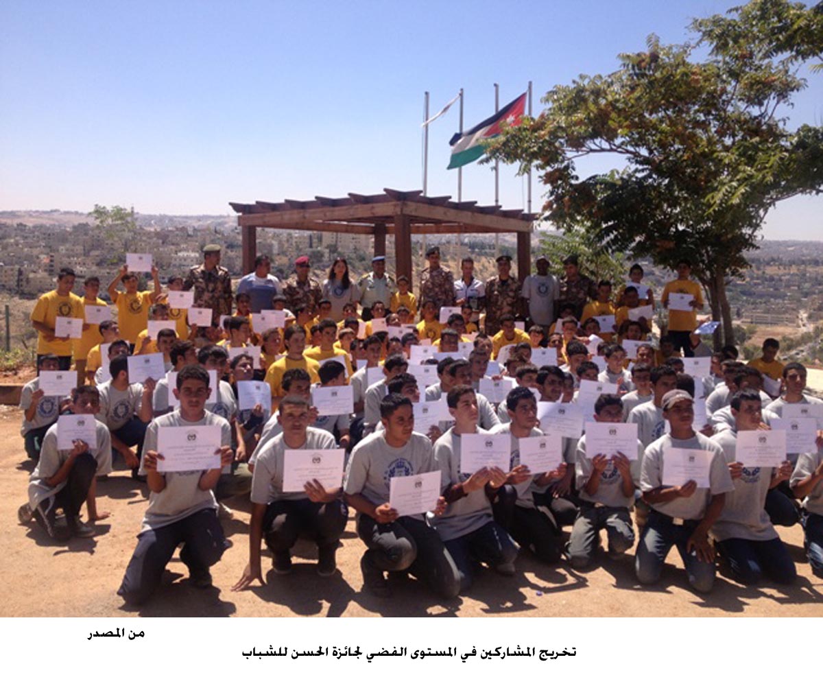 تخريج المشاركين في المستوى الفضي لجائزة الحسن للشباب