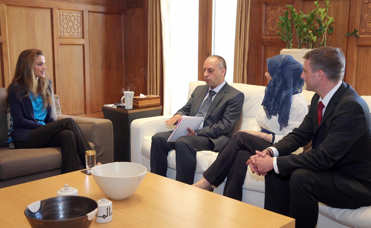 Queen Rania meets with Medecins Sans Frontieres (MSF)