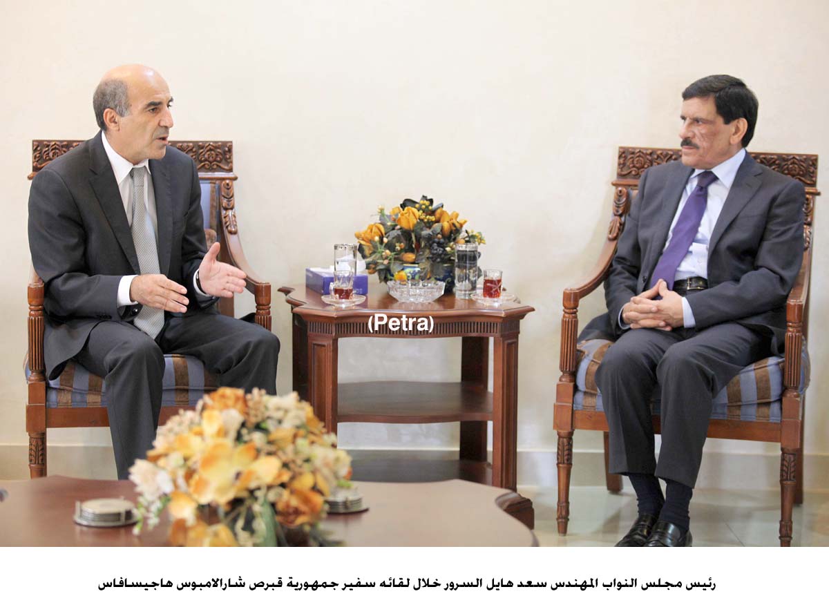 Lower House speaker, Cypriot ambassador discuss regional issues