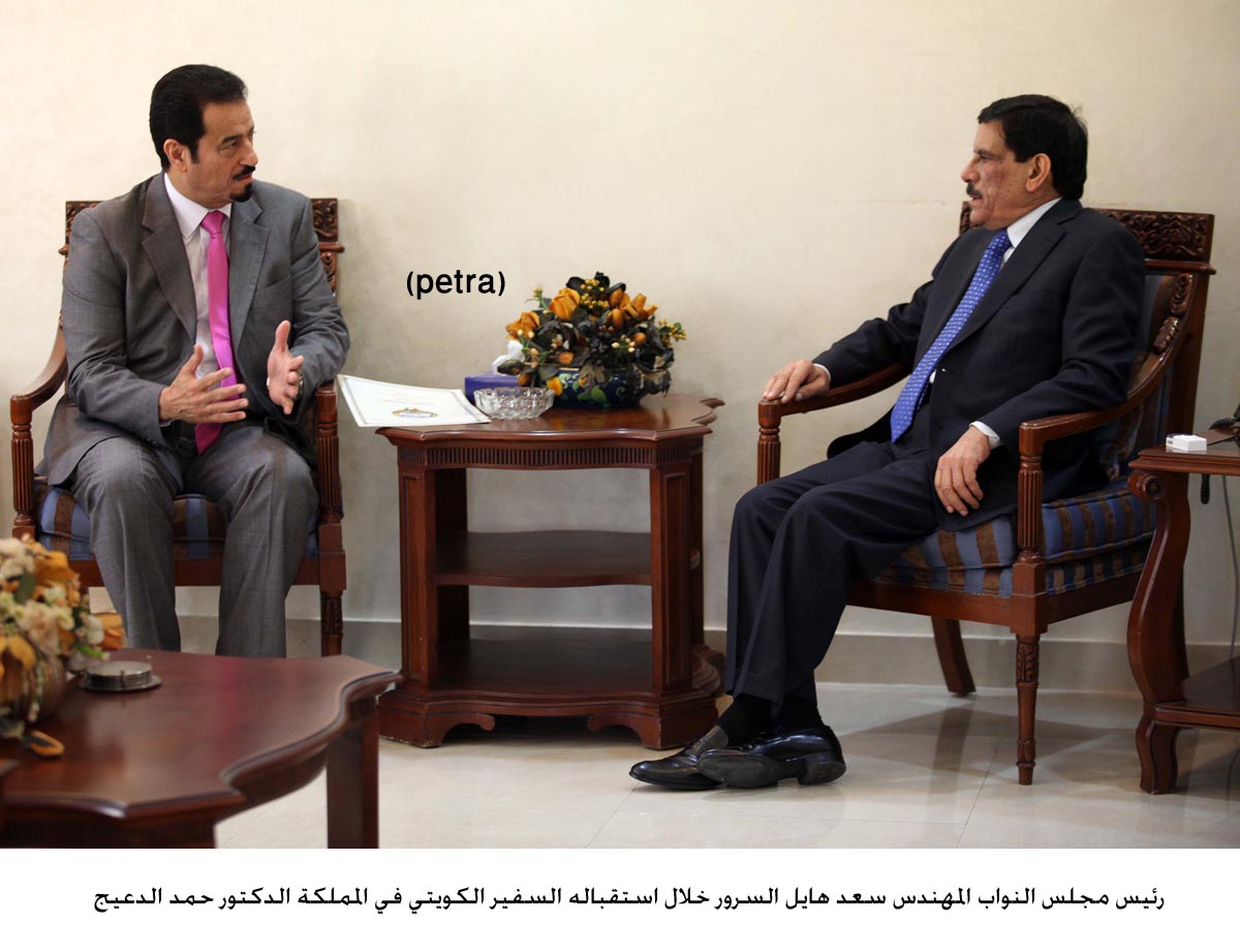 السرور يستقبل السفير الكويتي