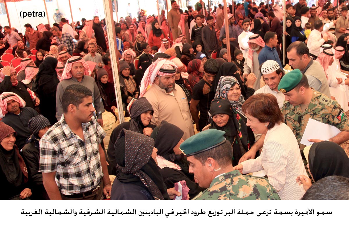 حملة البر توزيع طرود الخير في الباديتين الشمالية الشرقية والشمالية الغربية