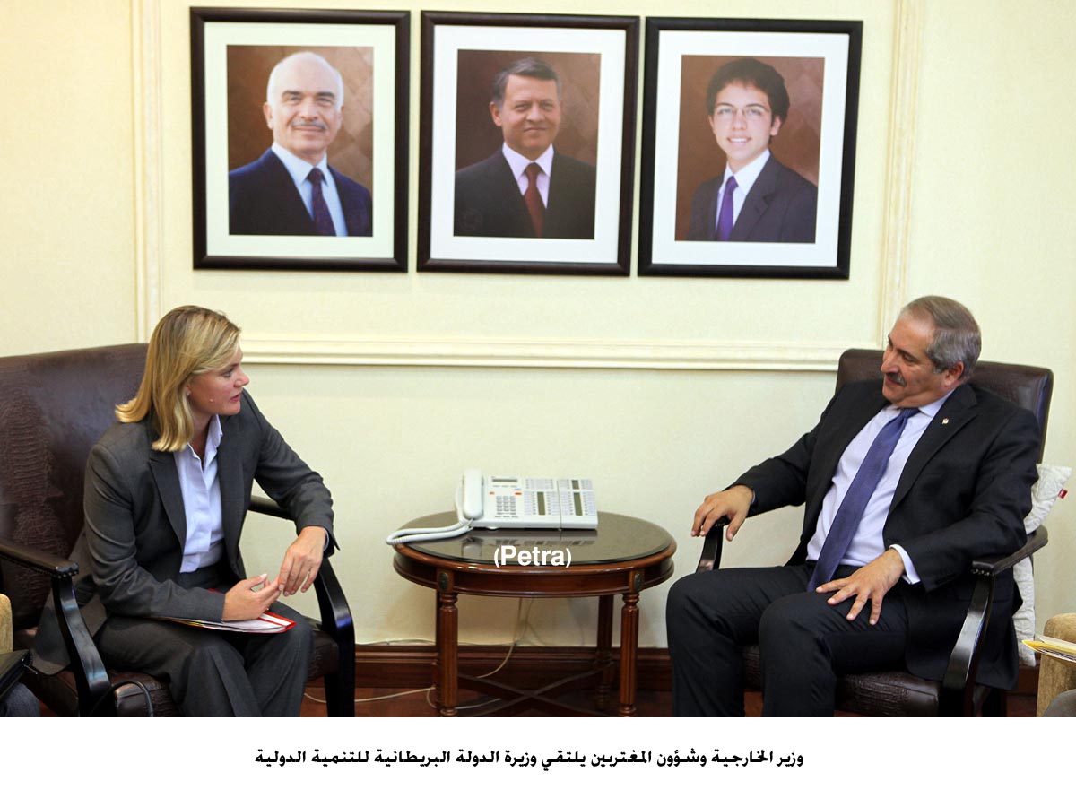 جودة يلتقي وزيرة الدولة البريطانية للتنمية الدولية