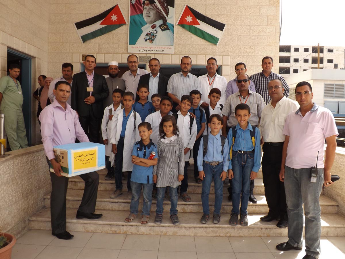 اطفال غزة يثمنون المواقف الأردنية تجاه أهالي القطاع