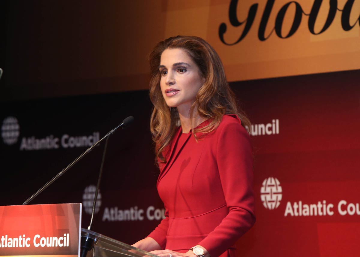 الملكة رانيا تستلم جائزة المواطنة العالمية في نيويورك