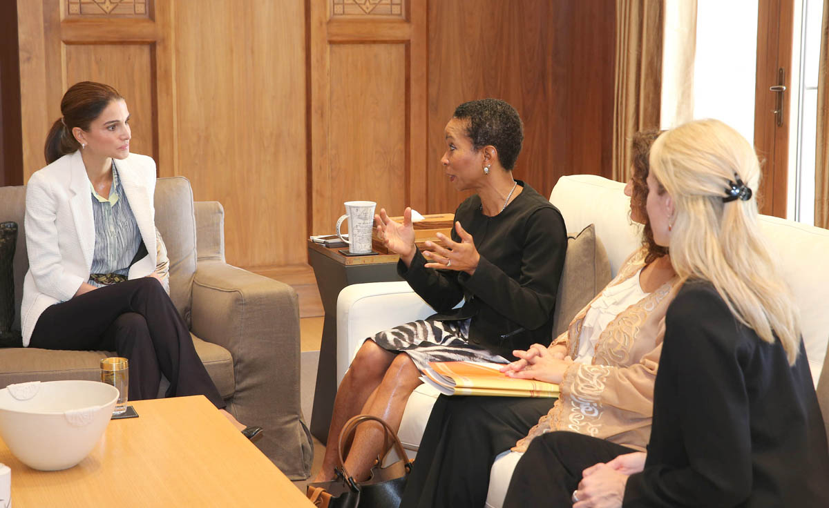 Queen Rania meets with President and CEO of CARE USA