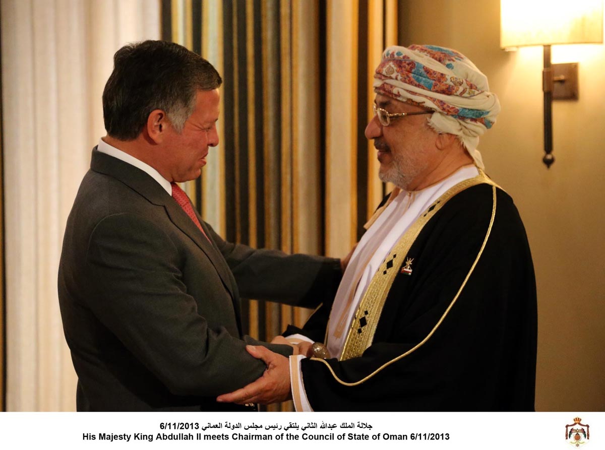 King meets chairman of Omani state council