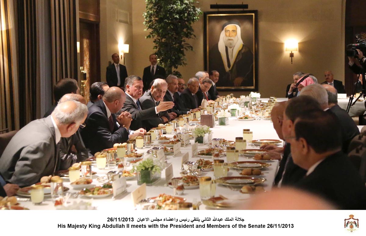 King meets President, members of the Senate