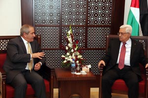 Foreign Minister holds talks with Palestinian President