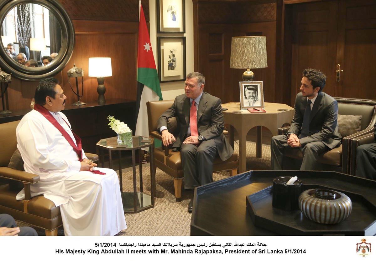 King, Sri Lankan president discuss ties, region