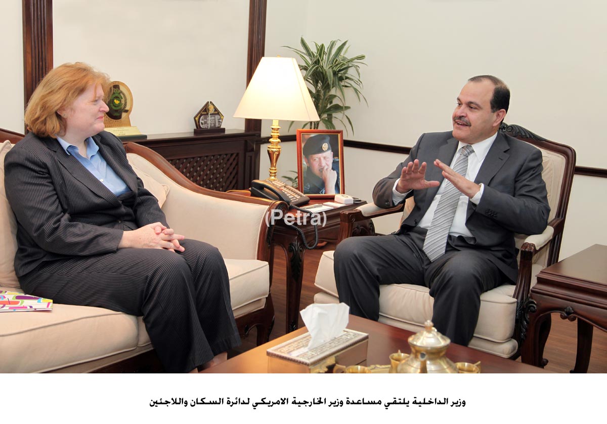 Interior minister meets US official