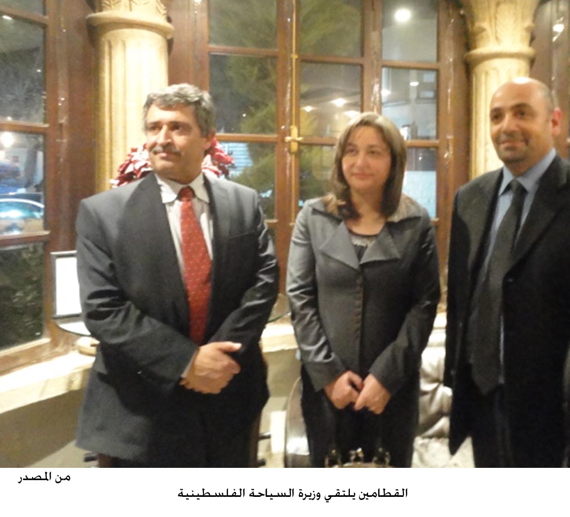 Tourism minister discusses cooperation with Palestinian counterpart